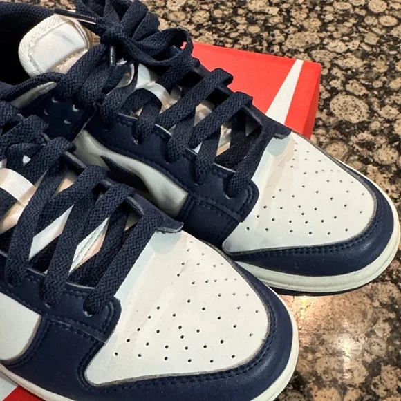 Nike Dark Blue and White Athletic Shoes - Picture 2 of 3